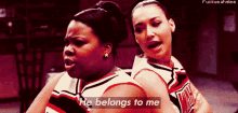 Glee Mercedes And Santana GIF