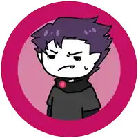 a cartoon drawing of a person with the word no written on it