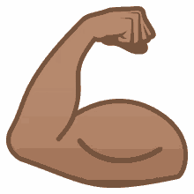 flexed biceps joypixels muscles flex strong