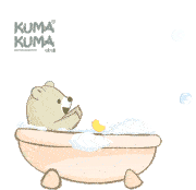 Take A Bath Kumakuma Sticker - Take A Bath Kumakuma Housekumakuma Stickers