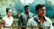 Star Wars Poe Dameron GIF - Star Wars Poe Dameron Bad News Thats What Happened GIFs