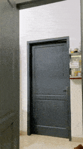 a door with a sign on it that says ' pintu ' on it