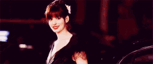 Anne Hathaway Wink GIF - Anne Hathaway Wink Smile GIFs