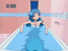 ぴちぴち Mermaid Melody Pichi Pichi Pitch お風呂　ゴロゴロ GIF - Bath Bathe Mermaid Melody GIFs