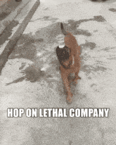 Hop On Lethal Company Uwu GIF