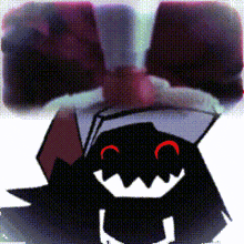 a cartoon drawing of a monster with a hat on