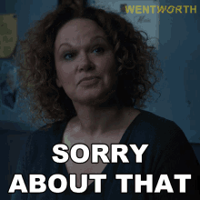 Sorry About That Rita Connors GIF - Sorry About That Rita Connors Wentworth GIFs