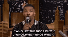 Which One Of You GIF - Who Let The Dogs Out Jamie Foxx Who GIFs