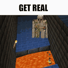 Get Real Get Real Meme GIF - Get Real Get Real Meme Minecraft GIFs