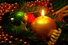 Merry Christmas Candle GIF - Merry Christmas Candle Holiday GIFs