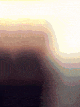 a computer generated image of a sunset shows a rainbow of colors
