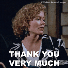 Thank You Very Much Alex Cahill GIF - Thank You Very Much Alex Cahill Walker Texas Ranger GIFs