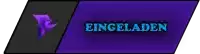 a purple sign that says eingeladen in blue letters