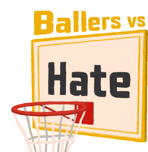 Ballers Vs Hate La Vs Hate Sticker - Ballers Vs Hate La Vs Hate Los Angeles Stickers