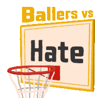 Ballers Vs Hate La Vs Hate Sticker - Ballers Vs Hate La Vs Hate Los Angeles Stickers