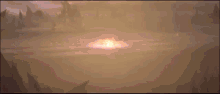 a computer generated image of a large explosion