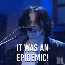 It Was An Epidemic Jack White GIF - It Was An Epidemic Jack White Saturday Night Live GIFs