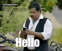 Hello.Gif GIF - Hello Hareesh Kanaran Phonecall GIFs