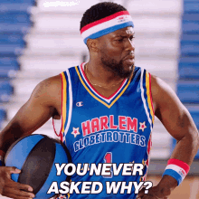 you never asked why what the heck you didnt ask harlem globetrotters kevin hart