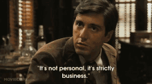 And A Little Revenge The Side. GIF - Godfather Al Pacino Its Not Personal GIFs