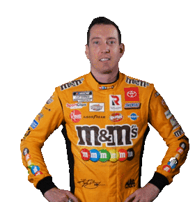 Pointing Right Kyle Busch Sticker - Pointing Right Kyle Busch Nascar Stickers