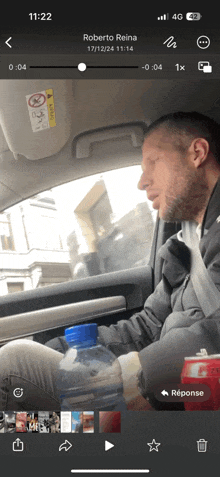 roberto reina is the name of the person in the car