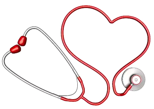 Stethoscope Heart Sticker - Stethoscope Heart Love Your Health Stickers