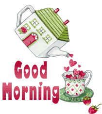Good Morning Strawberry Sticker - Good Morning Strawberry Coffee Stickers