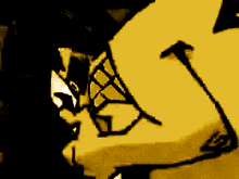 a pixel art of a yellow guy with the words yellow guy below him