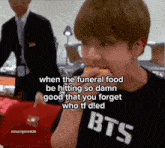 Jin Funeral Food GIF - Jin Funeral Food Knjgender GIFs
