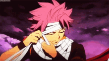 natsu dragneel fairy tail serious