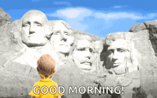 Rushmore Happy Presidents GIF