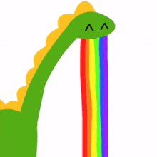 dinosaurs rainbow