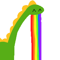 Rainbow Dinosaurs Sticker - Rainbow Dinosaurs Dinosaur Stickers