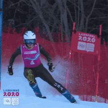 ski youth olympic games alpine skiing giant slalom skiing