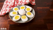 Boiled Eggs Sliced Eggs GIF - Boiled Eggs Sliced Eggs Eggs And Salt GIFs