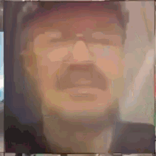 a painting of a man with a mustache and hat