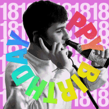 Happy Birthday Dennis GIF - Happy Birthday Dennis Pink GIFs