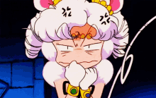 sailor iron mouse sailor moon annoyed mad angry