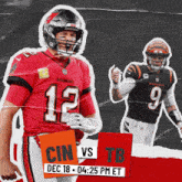 a poster for a football game between the cincinnati bengals and the tennessee titans