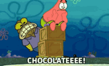 Chocolate Scream GIF - Chocolate Scream Spongebob GIFs
