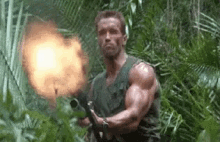 Arnold Schwarzenegger Predator GIF - Arnold Schwarzenegger Predator Shooting GIFs