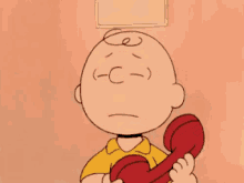 Charlie Brown Pronto Telefono Telefonare Nervoso Nervosismo Agitato Agitata Agitazione GIF - Telefoinata Phone Call Telephone GIFs