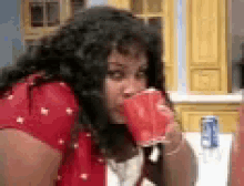 What Are You Looking At Drinking Tea GIF - What Are You Looking At Drinking Tea Eye Roll GIFs