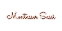 a logo for montasser sassi is displayed on a white background
