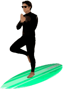 surfer yoga surfing
