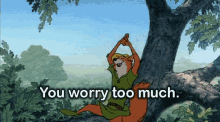 Dontworry Youworrytoomuch GIF - Dontworry Youworrytoomuch Robinhood GIFs