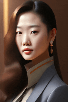Mulher Coreana Rica Bem Bonita Com Cabelo Perfeito GIF