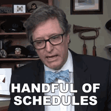 Handful Of Schedules Lance Geiger GIF - Handful Of Schedules Lance Geiger The History Guy GIFs