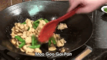 Wok Cooking Recipe For Moo Goo Gai Pan GIF - Moo Goo Gai GIFs